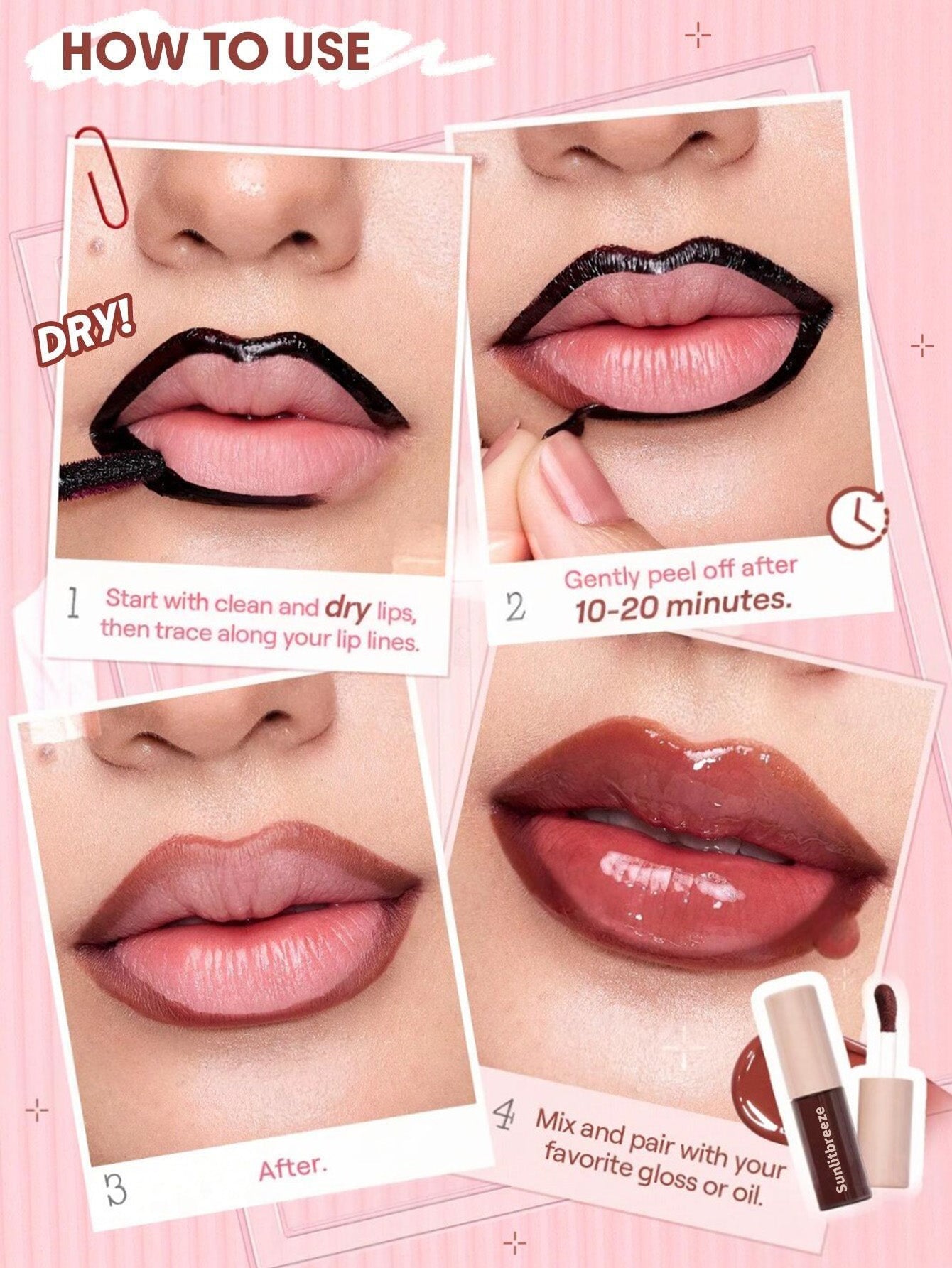 Fall In Line Peel Off Lip Liner Stain-Pinky Promise
